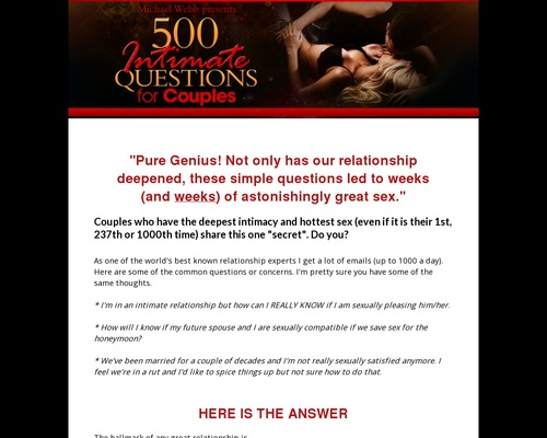 500 Intimate Questions for {Couples} – The Secret to Scorching Intercourse