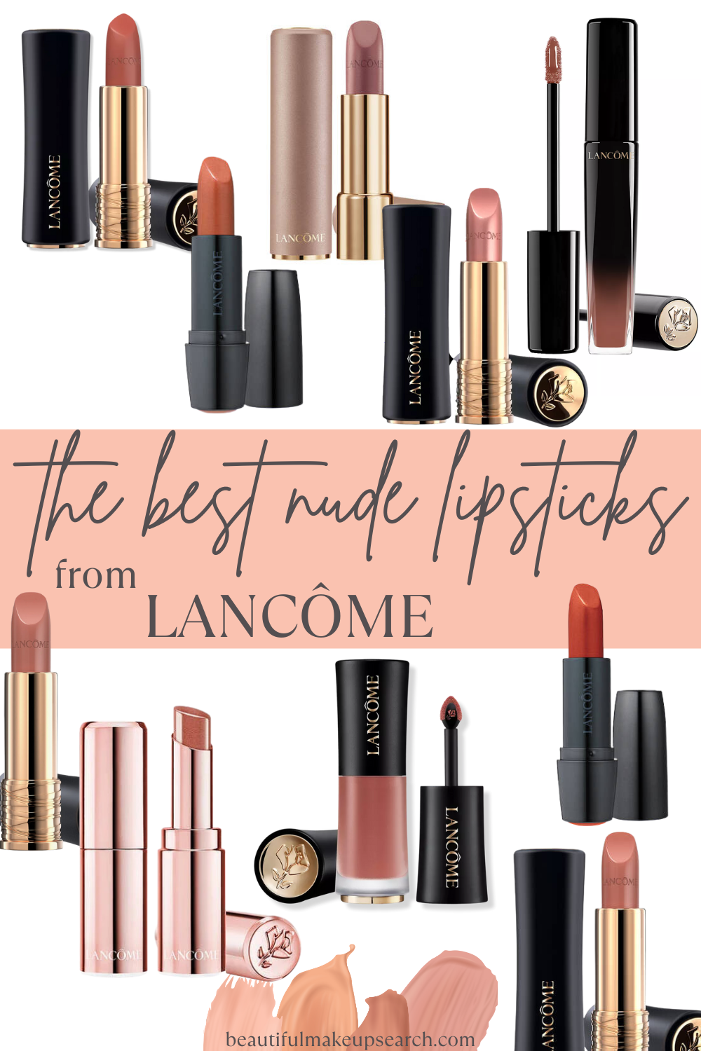 High 10 Nude Lipsticks from Lancôme