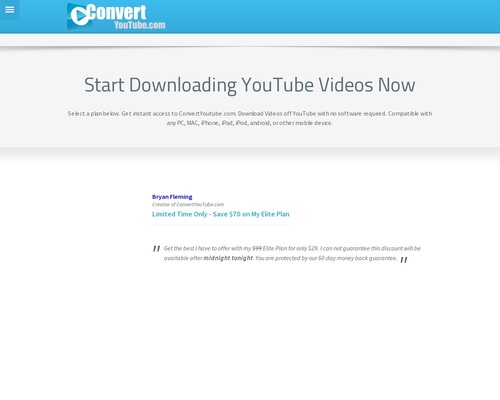 Obtain YouTube Movies with Recurring Billing