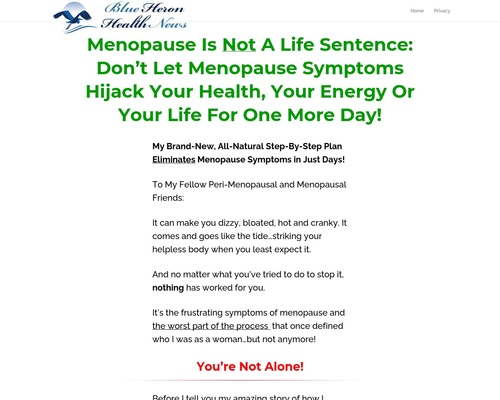 The Menopause Resolution cb | Blue Heron Well being Information