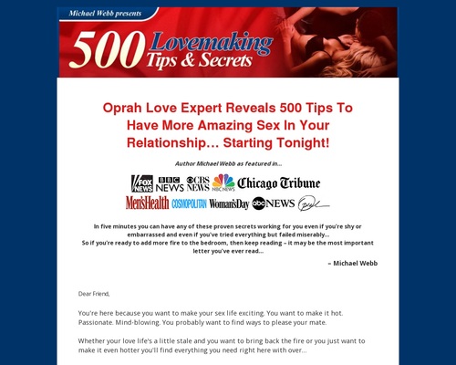 500 Lovemaking Ideas