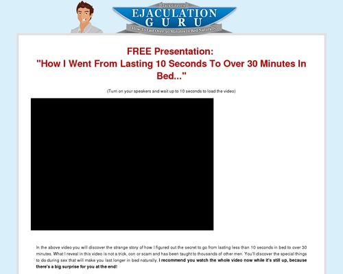 Ejaculation Guru: How To Final Over 30 Minutes In Mattress Naturally