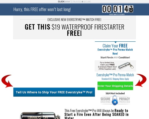 FREE Waterproof Lighter Converts 13.66 % – Survival Life