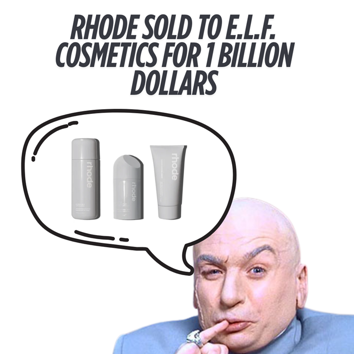 Rhode Bought to E.L.F. Cosmetics 1 Billion Rhode Bought to E.L.F. Cosmetics 1 Billion