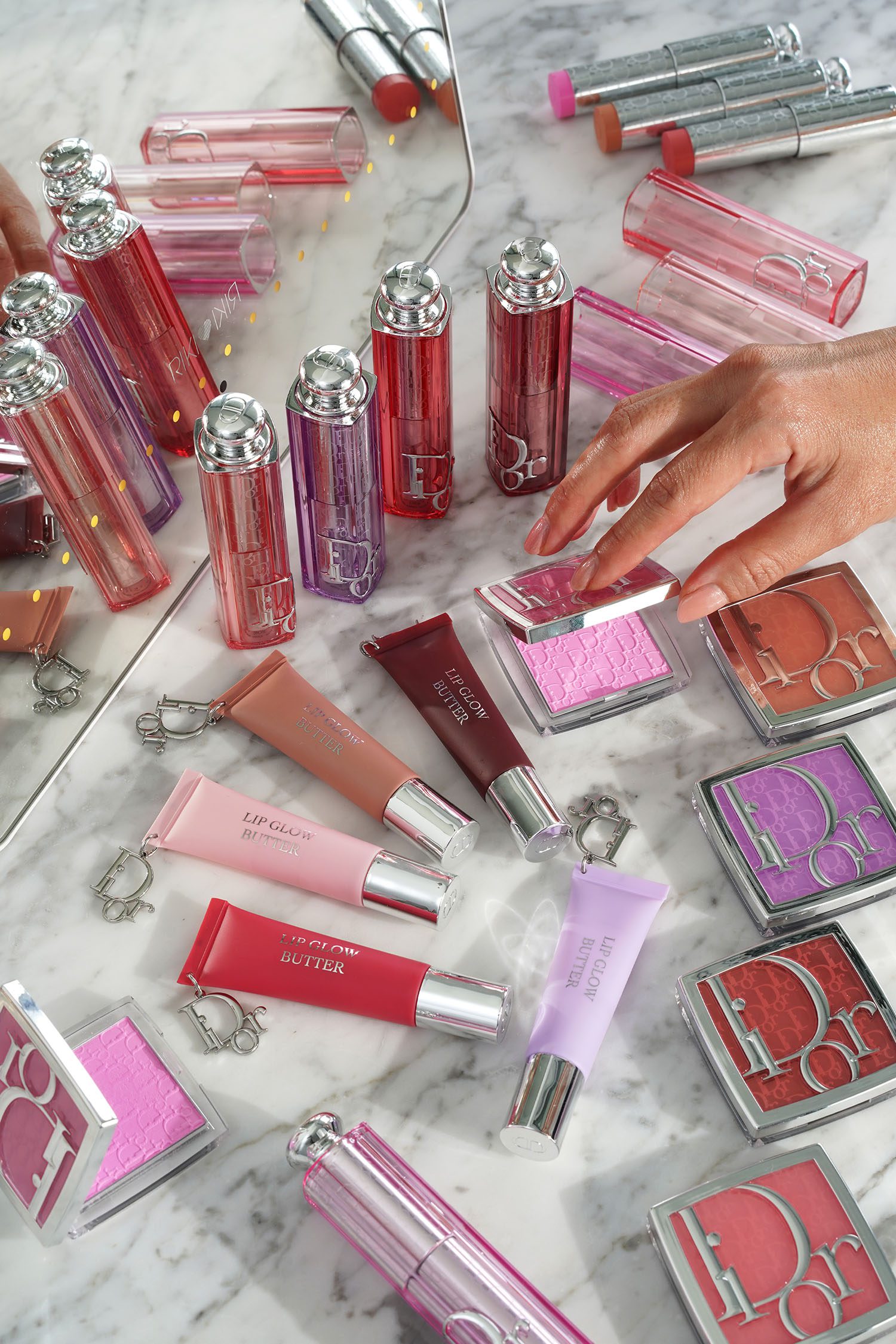 Dior Backstage Rosy Glow Powder Blush, Blush Stick + Lip Butter Dior Backstage Rosy Glow Powder Blush, Blush Stick + Lip Butter