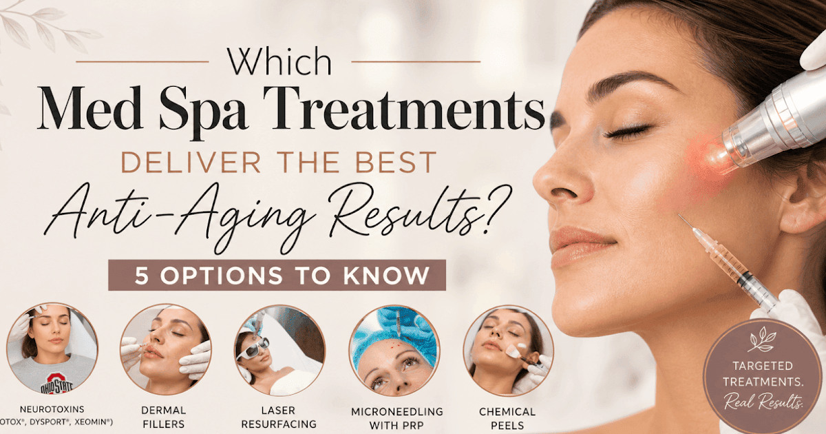 Which Med Spa Remedies Ship the Finest Anti-Growing older Outcomes? 5 Choices to Know