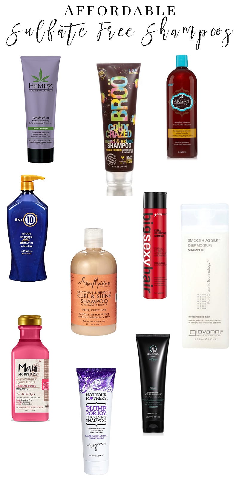 The Finest Inexpensive Sulfate-Free Shampoos & Conditioners 2026