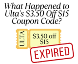What Occurred to Ulta’s $3.50 Off $15 Coupon Code?